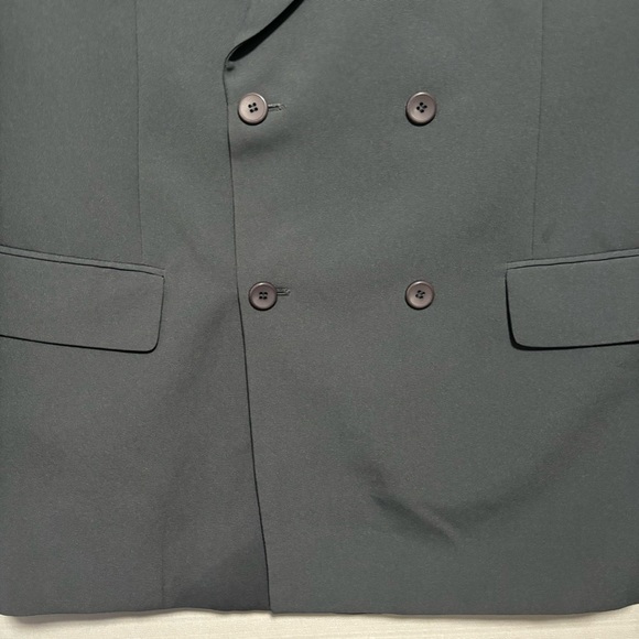 MNY Designed in Italy Collezioni Gray Double Breasted Suit Jacket Blazer 50L EUC - Picture 5 of 12